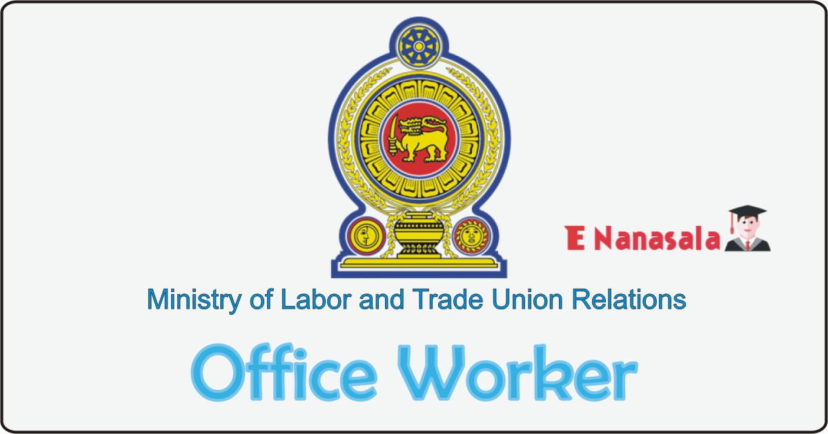 Ministry of Labor and Trade Union Relations Job Vacancies 2020, 2019 Labor and Trade Union Relations Vacan, Labor and Trade Union Relations Office Worker