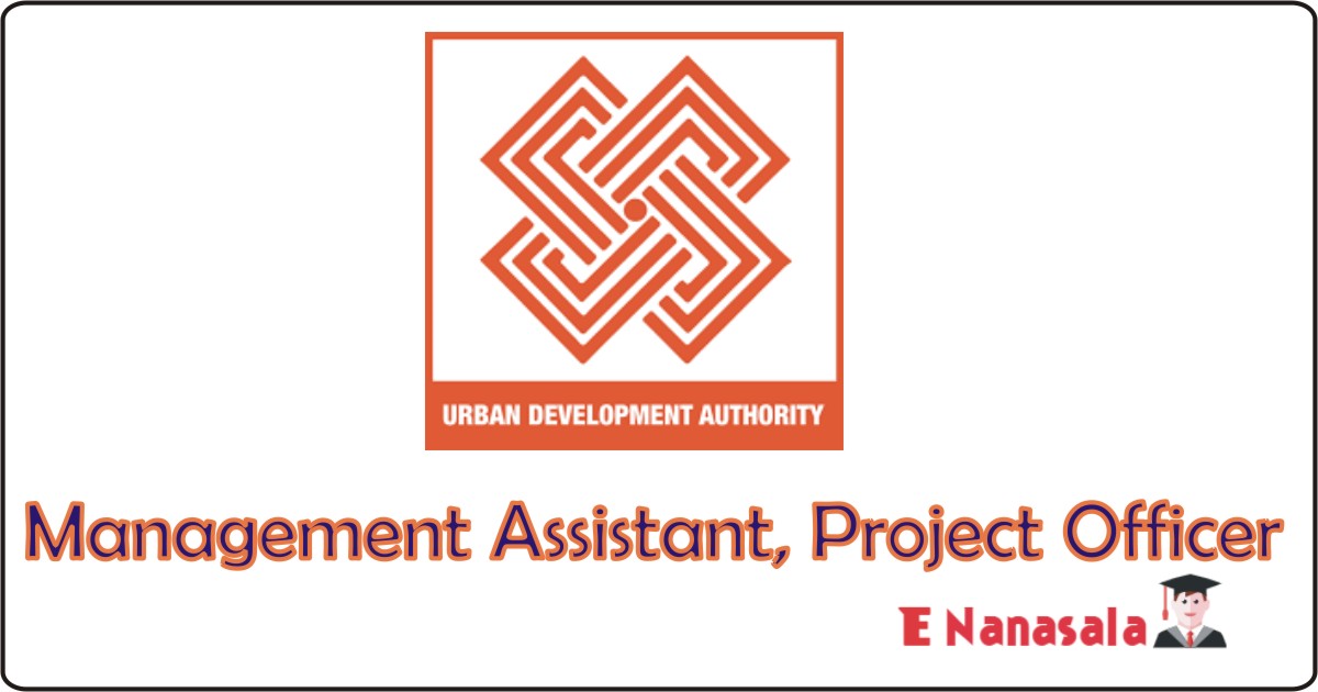 Government Job Vacancies in Urban Development Authority, Urban Development Authority Job, Management Assistant, Project Officer Government Vacancies