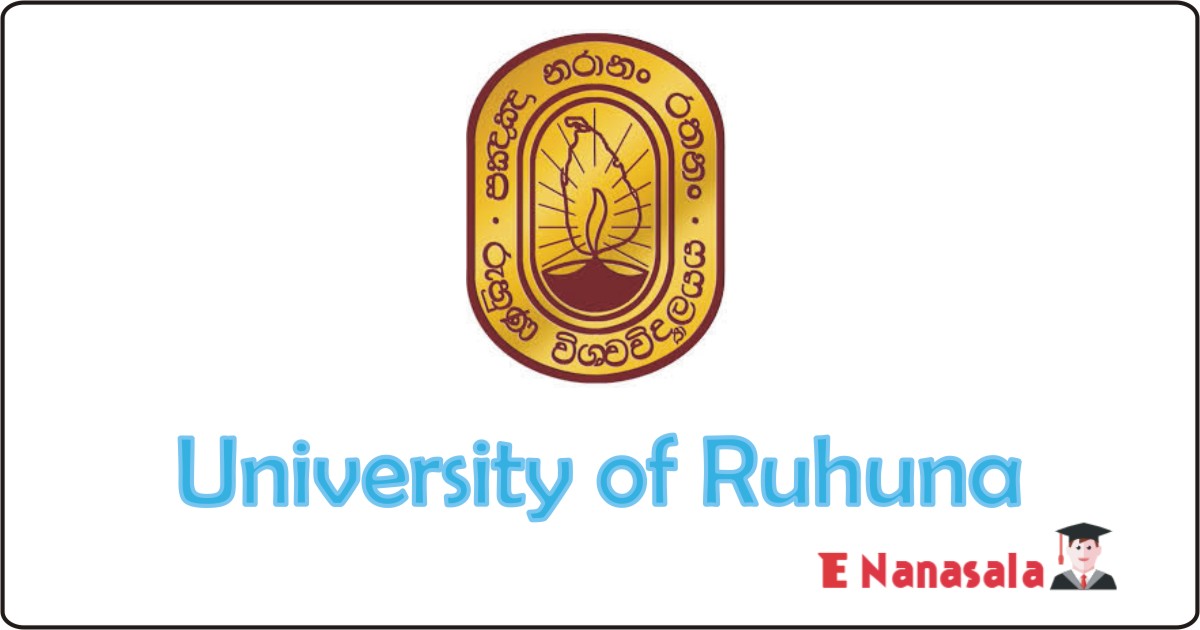 Government Job Vacancies in University of Ruhuna, University of Ruhuna Job Vacancies, University of Ruhuna jobs