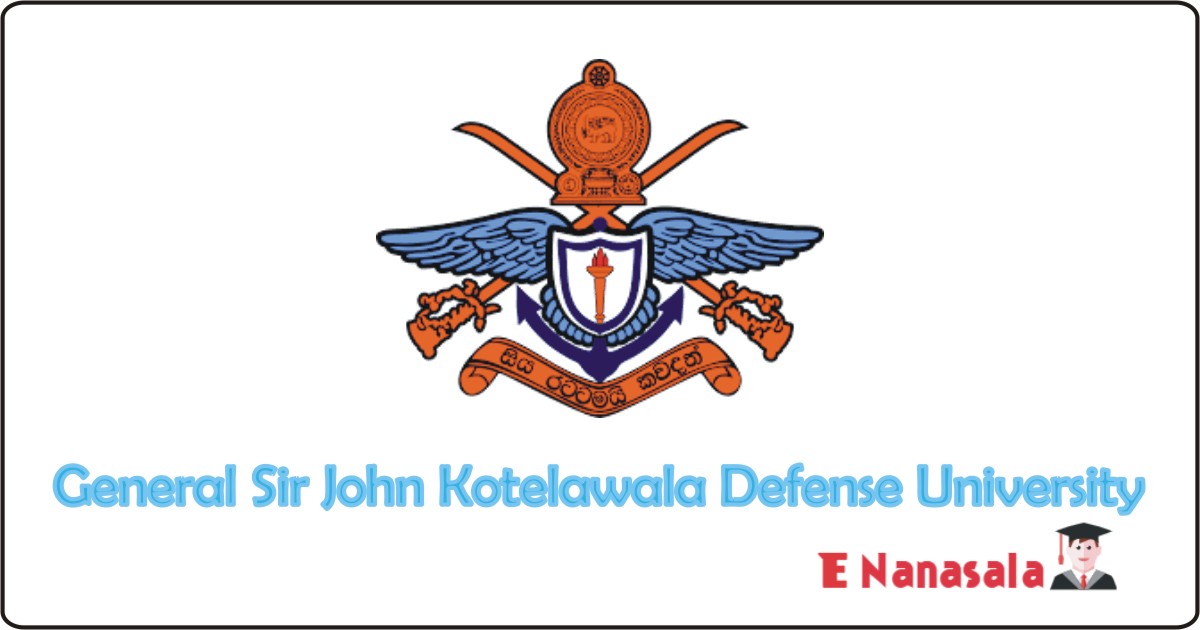Government Job Vacancies Nurse in General Sir John Kotelawala Defense University, General Sir John Kotelawala Defense University Job Vacancies