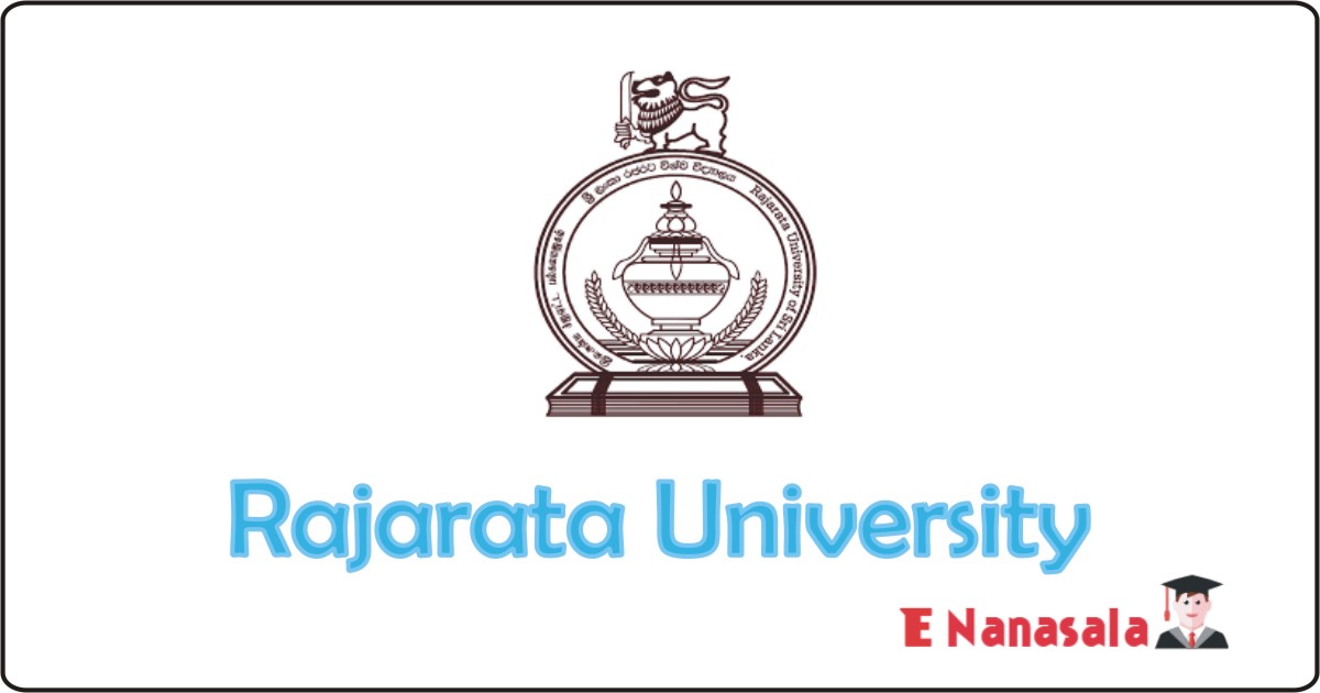 Government Job Vacancies Jobs in Rajarata University, Rajarata University Job Vacancies, Rajarata University Jobs, University of Rajarata