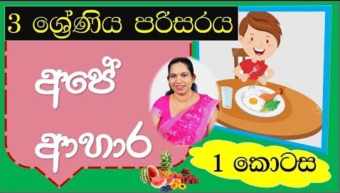 Sinhala Lesson Grade 3 Environment (Our Food)