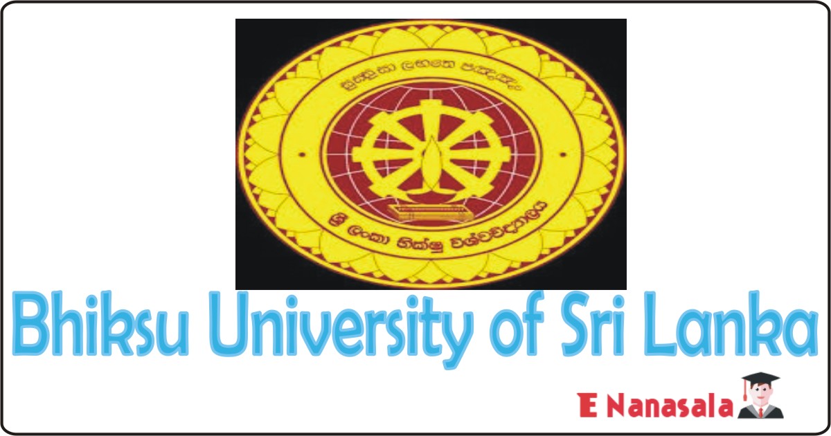 Government Job Vacancies Professor, Lecturer, Instructor in Bhiksu University of Sri Lanka, Bhiksu University of Sri Lanka Job Vacancies