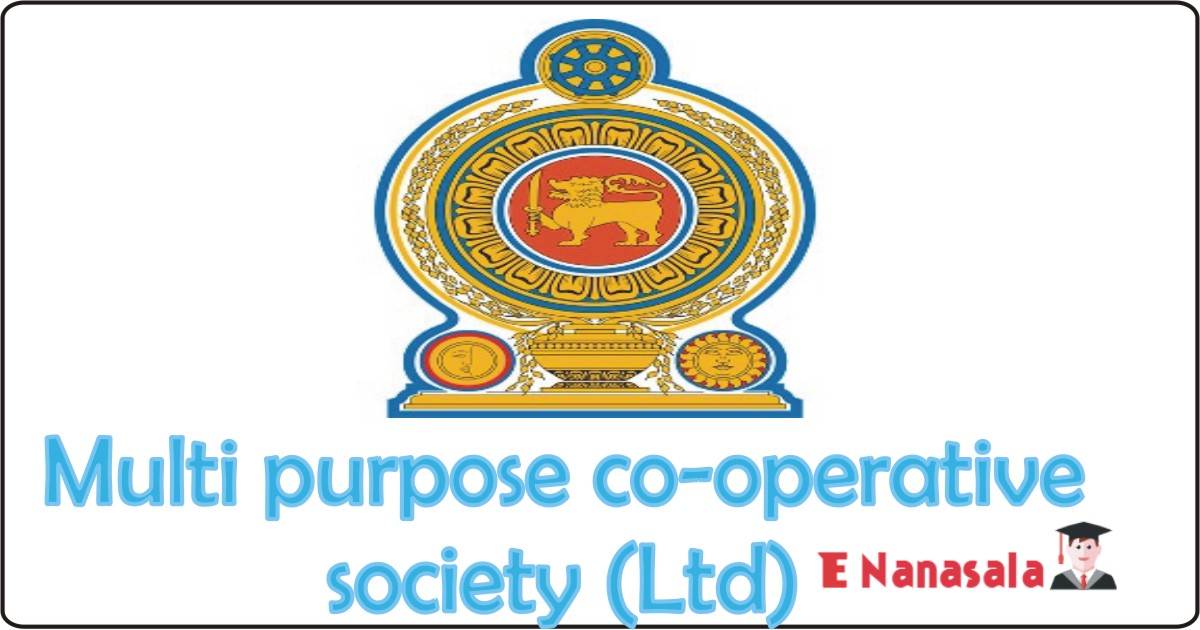 Government Job Vacancies in Galagedara Multi purpose co-operative society (Ltd) Job Vacancies, General Manager, Assistant General Manager