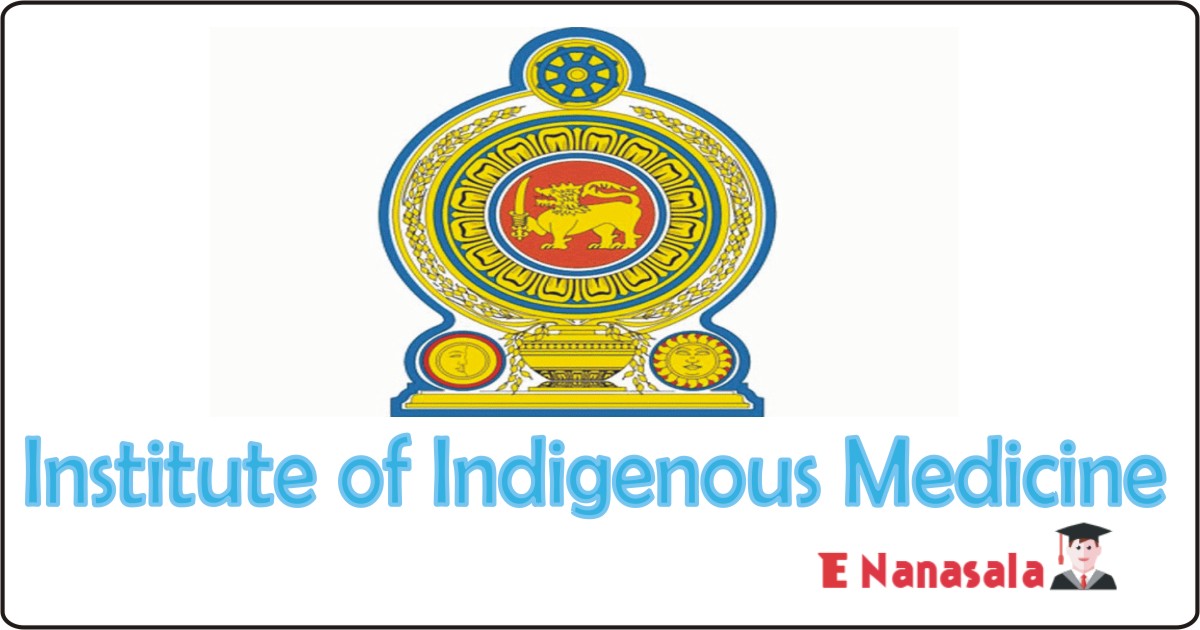 Government Job Vacancies in Assistant Network Manager Sri Lanka, Institute of Indigenous Medicine Job Vacancies