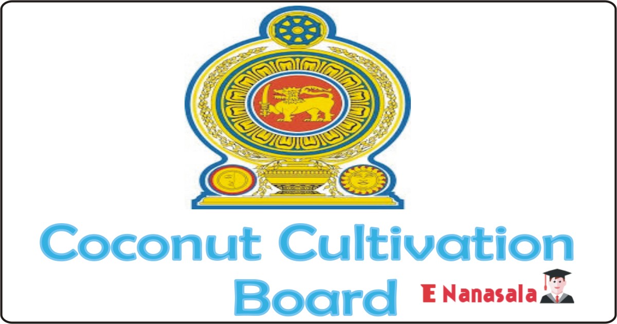 Government Job Vacancies in Coconut Cultivation Board Job Vacancies Regional Manager, Manager, Accountant, job vacancies in sri lanka 2020