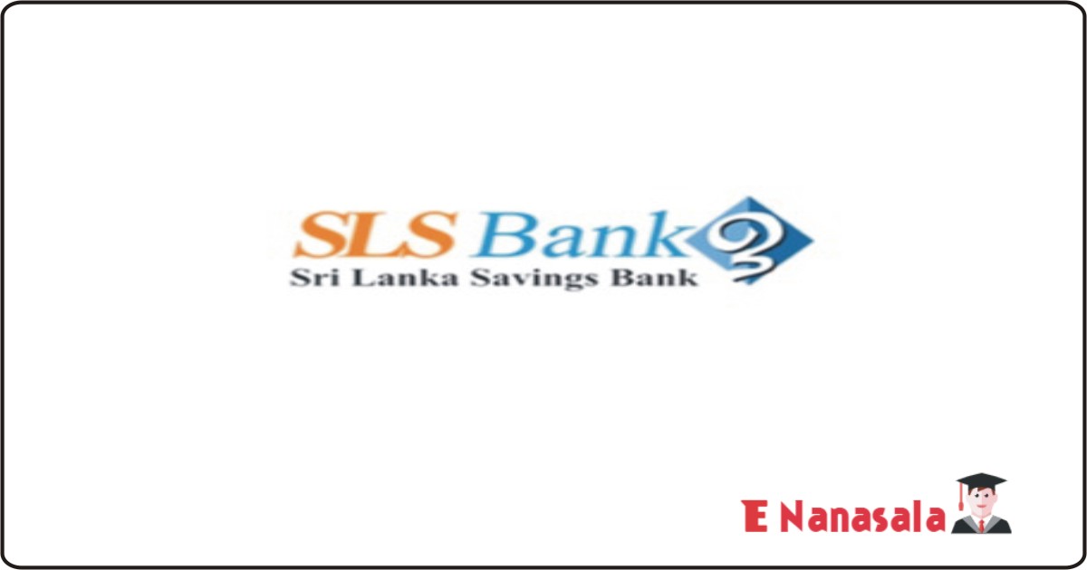 Government Bank Job Vacancies in Sri Lanka Savings Bank, Sri Lanka Savings Bank Chief Manager, Media Coordinator