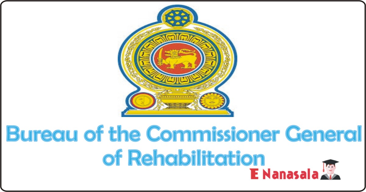 Government Job Vacancies in Bureau of the Commissioner General of Rehabilitation Job Vacancies, Accountant, Translator Job Vacancies