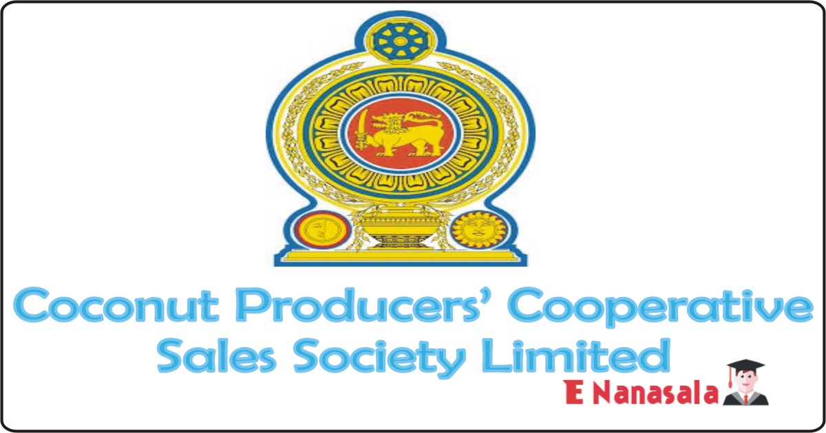 Government Job Vacancies in Marawila Coconut Producers’ Cooperative Sales Society Limited Job Vacancies, General Manager