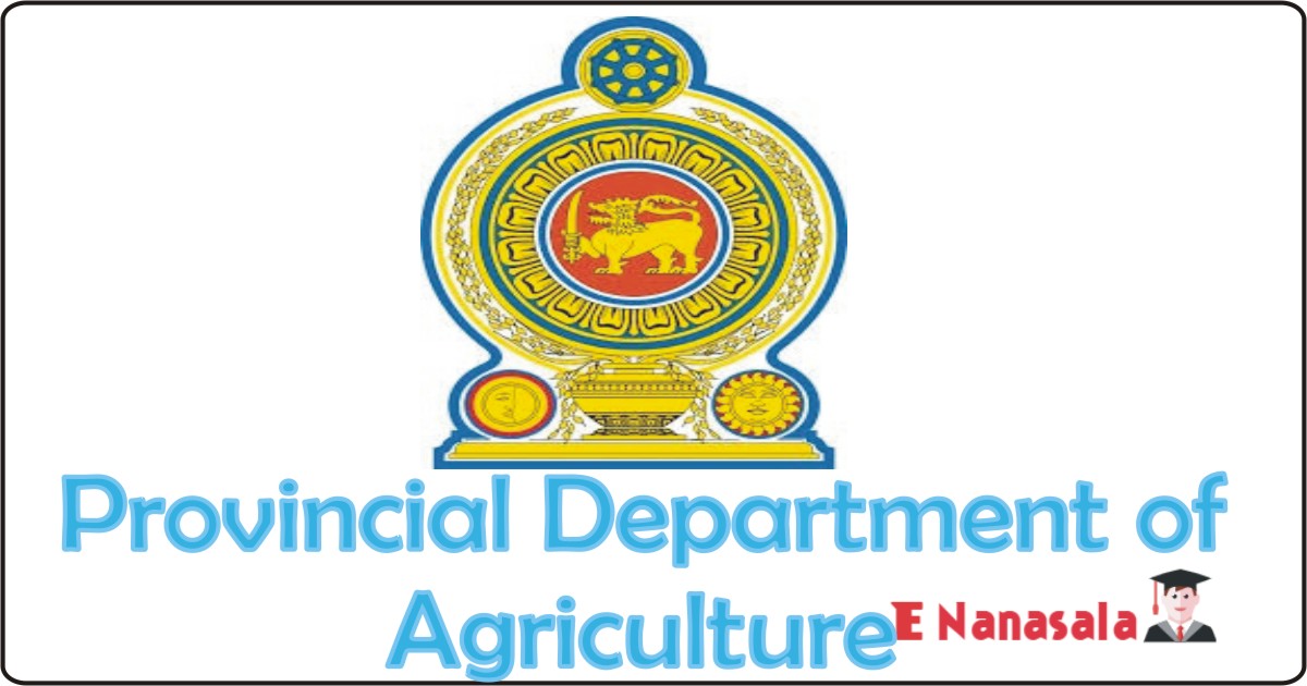 Government Job Vacancies in Provincial Department of Agriculture Job Vacancies, Provincial Department of Agriculture Additional Director
