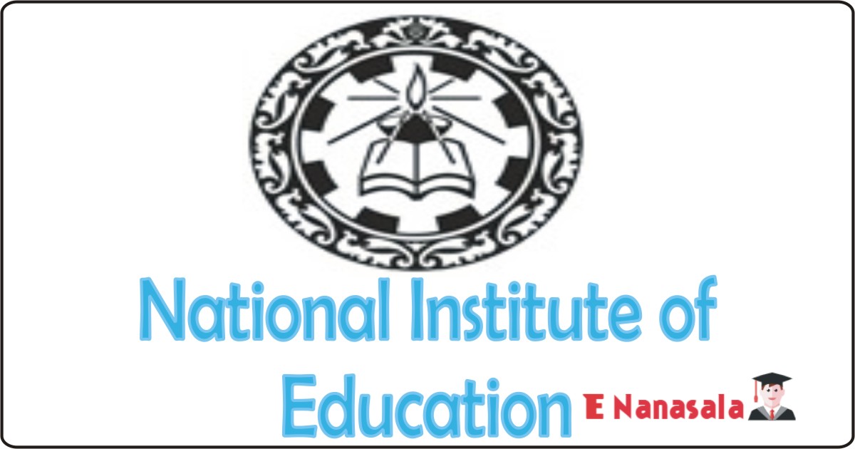 Government Job Vacancies Assistant Lecturer in National Institute of Education, Assistant Educationist Job Vacancies