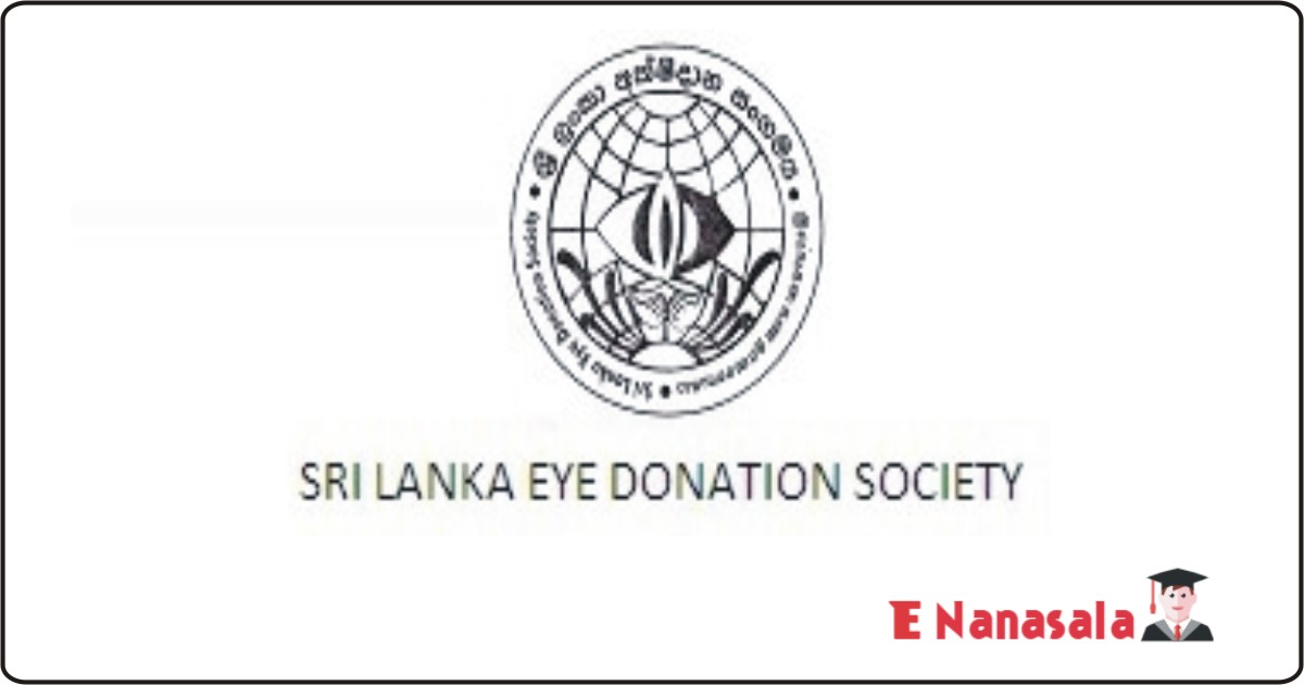Government Job Vacancies in Sri Lanka Eye Donation Society Job Vacancies, Jobs Technical Officer, Management Assistant, Office Assistant