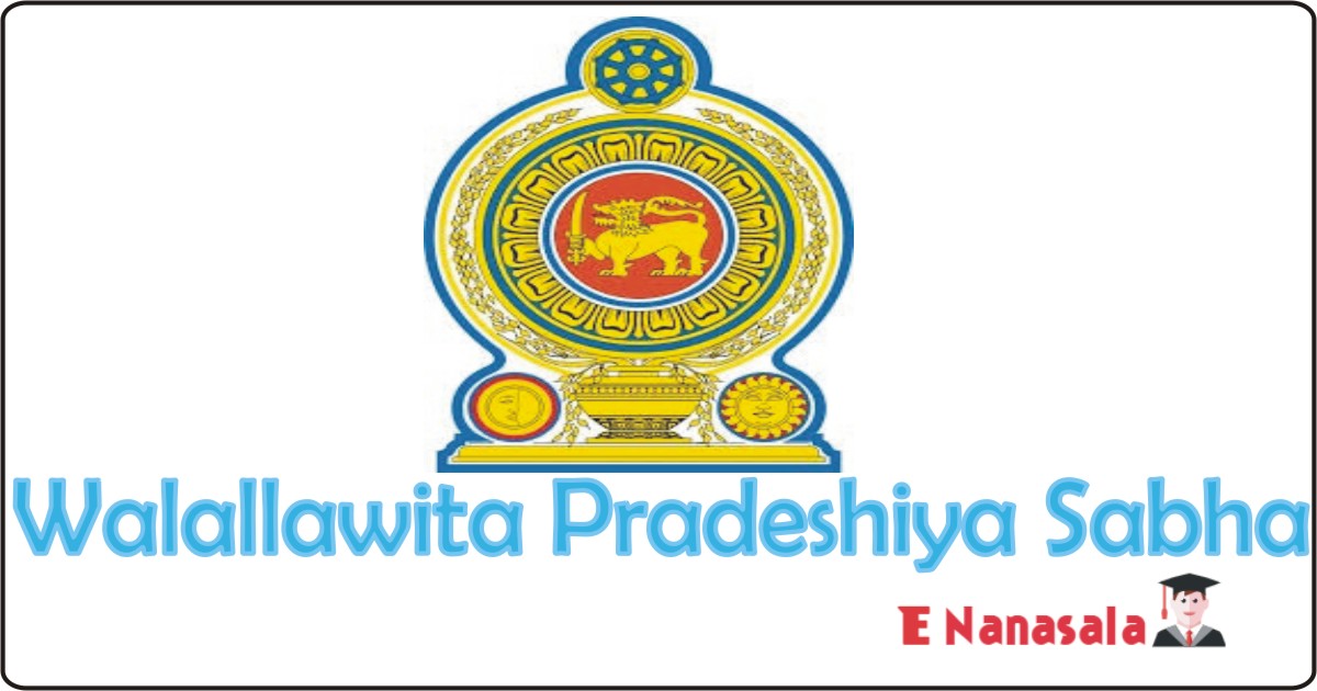 Job Vacancies in Walallawita Pradeshiya Sabha, Job Vacancies in Walallawita Pradeshiya Sabha Pre School Teacher New Job in Sri Lanka