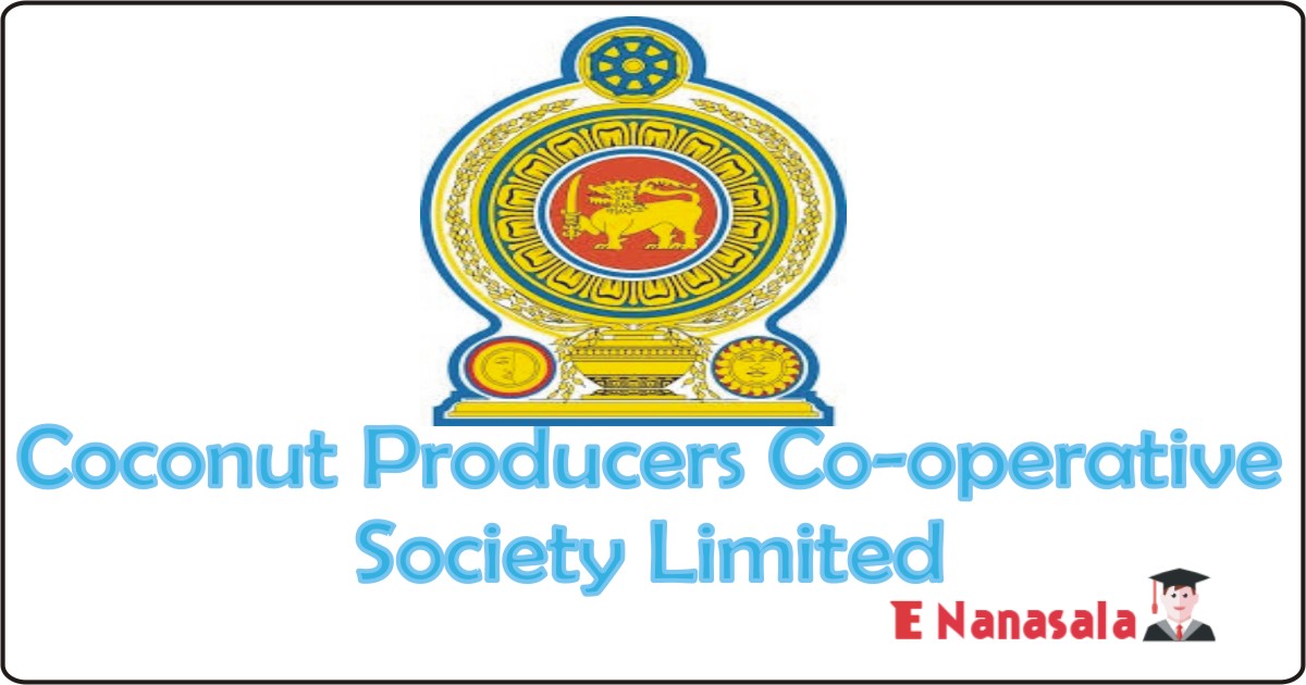 Government Job Vacancies in Nattandiya Coconut Producers Co-operative Society Limited Job Vacancies, General Superintendent, Cashier