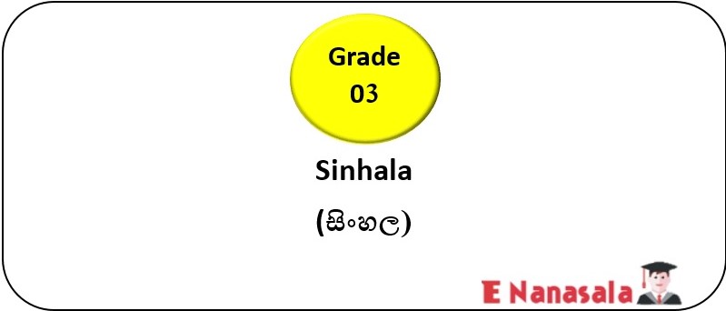 A Series of Video Lessons have been Included for 3rd Grade Students who are Preparing for the Scholarship Exam, Sinhala Subject.